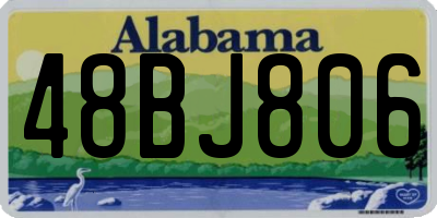 AL license plate 48BJ806