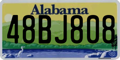 AL license plate 48BJ808