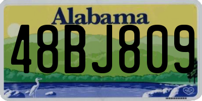 AL license plate 48BJ809