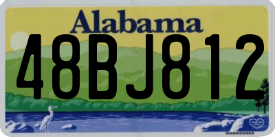 AL license plate 48BJ812