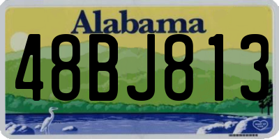 AL license plate 48BJ813
