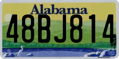 AL license plate 48BJ814