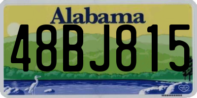 AL license plate 48BJ815