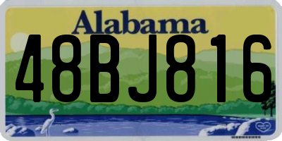 AL license plate 48BJ816