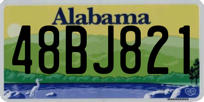 AL license plate 48BJ821