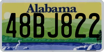 AL license plate 48BJ822