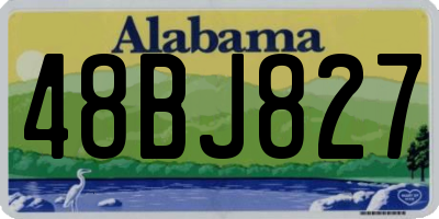 AL license plate 48BJ827