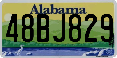 AL license plate 48BJ829