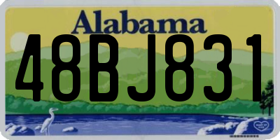 AL license plate 48BJ831