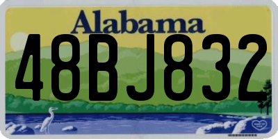 AL license plate 48BJ832