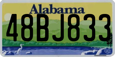 AL license plate 48BJ833