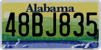 AL license plate 48BJ835