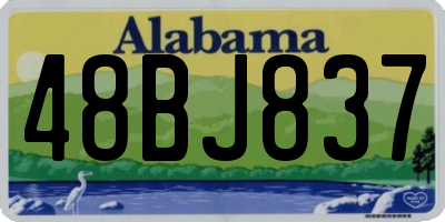 AL license plate 48BJ837