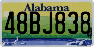 AL license plate 48BJ838