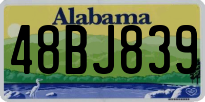 AL license plate 48BJ839