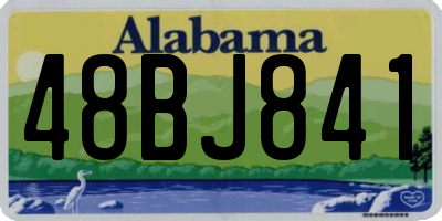 AL license plate 48BJ841