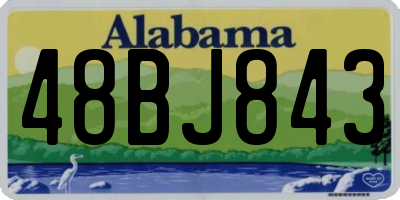 AL license plate 48BJ843