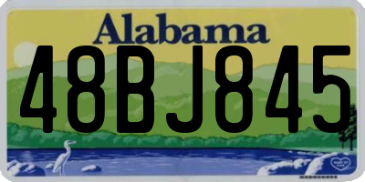 AL license plate 48BJ845