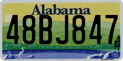 AL license plate 48BJ847