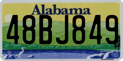 AL license plate 48BJ849
