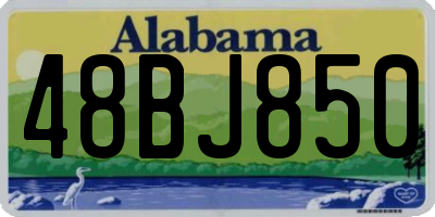 AL license plate 48BJ850