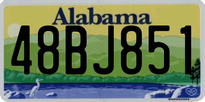 AL license plate 48BJ851