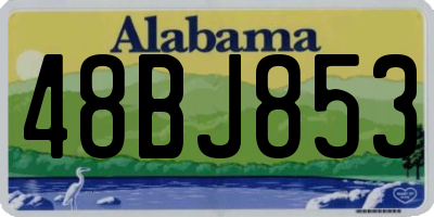 AL license plate 48BJ853