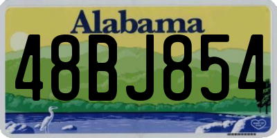 AL license plate 48BJ854