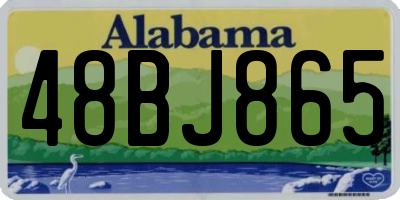 AL license plate 48BJ865