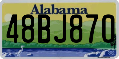 AL license plate 48BJ870