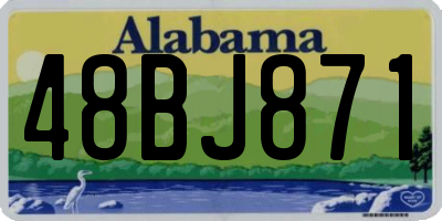 AL license plate 48BJ871