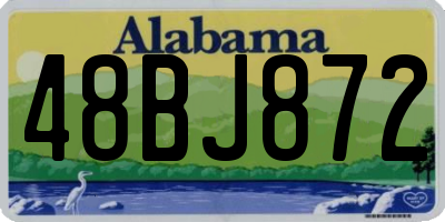 AL license plate 48BJ872
