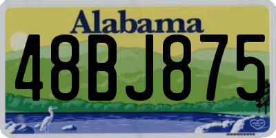 AL license plate 48BJ875