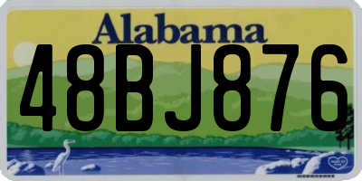 AL license plate 48BJ876