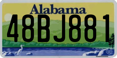 AL license plate 48BJ881