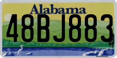 AL license plate 48BJ883