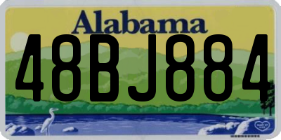 AL license plate 48BJ884