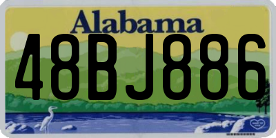 AL license plate 48BJ886