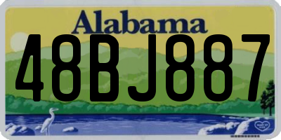 AL license plate 48BJ887