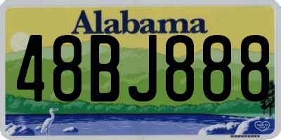 AL license plate 48BJ888