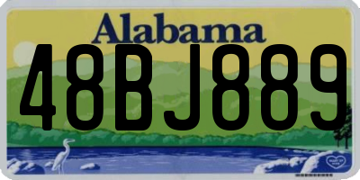 AL license plate 48BJ889