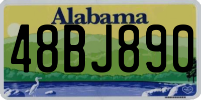 AL license plate 48BJ890