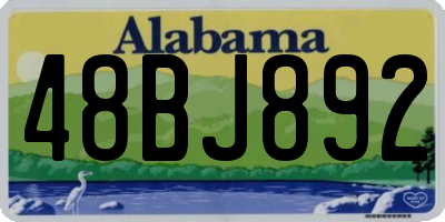 AL license plate 48BJ892