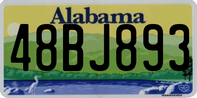 AL license plate 48BJ893