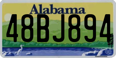 AL license plate 48BJ894