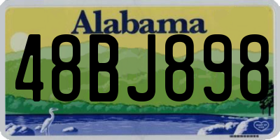 AL license plate 48BJ898