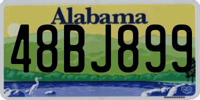 AL license plate 48BJ899