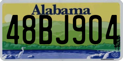 AL license plate 48BJ904