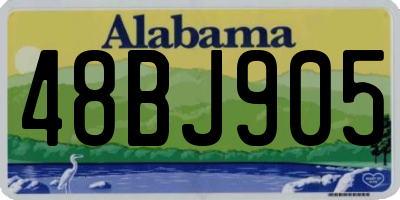 AL license plate 48BJ905