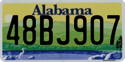 AL license plate 48BJ907